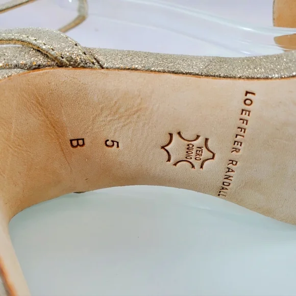 NWT$495 LOEFFLER RANDALL Shay Rhinestone Ankle Strap Sandals Heels Sz 5 - Picture 14 of 17